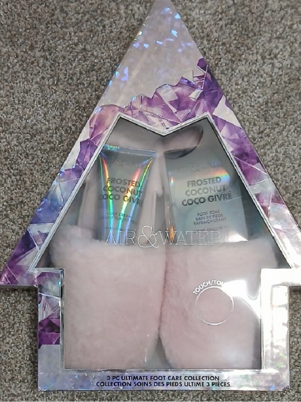 Frosted Coconut Foot Care Set in Light Pink